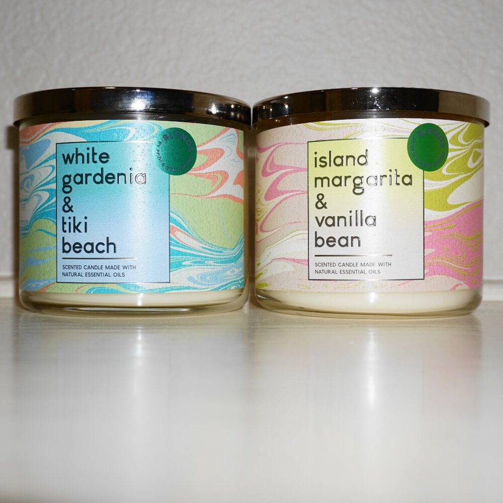 Bath & Body Works - White Gardenia/Tiki Beach & Island Margarita/Vanilla Bean